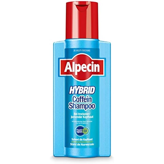 Alpecin Hybrid Shampoo 250ml | Natural Hair Growth Shampoo for Sensitive and Dry Scalps | Energizer for Strong Hair | Hair Care for Men Made in Germany - Image 1